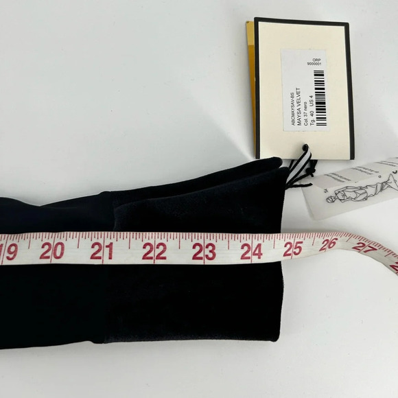 $795  Nwt LA PETITE ROBE DI CHIARA BONI MAYSA VELVET DRESS Black SZ 40/ US 4 - Picture 15 of 16